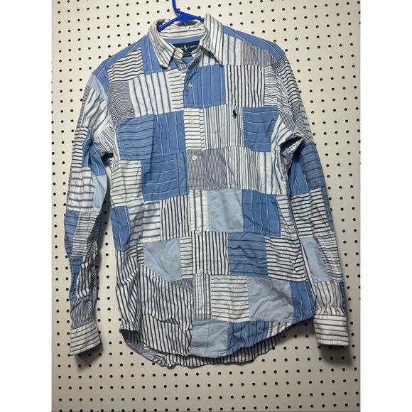 Polo Ralph Lauren Mens patchwork button down shirt size M - Picture 1 of 4